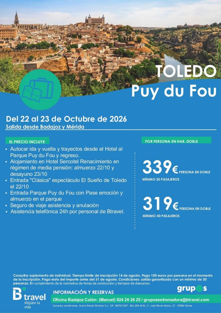 VIAJE A "PUY DU FOU" TOLEDO 1 5d02afcd cb84 e3d6 f82b ce765503b942 resultado 1