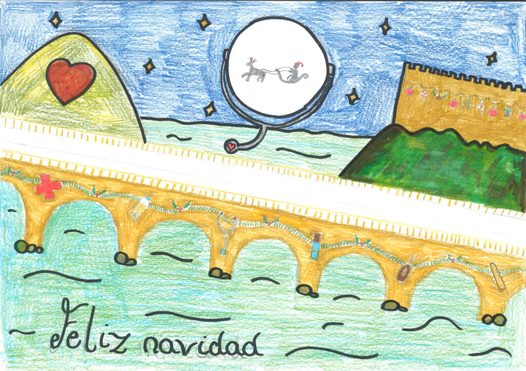 GANADORES XXI CONCURSO TARJETA DE NAVIDAD 2025 3 EL PUENTE VIEJO EN NAVIDAD 1