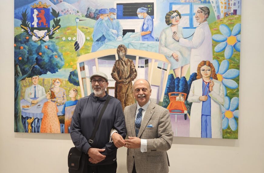Entrevista a Vito Cano, autor del mural dedicado a la profesión médica