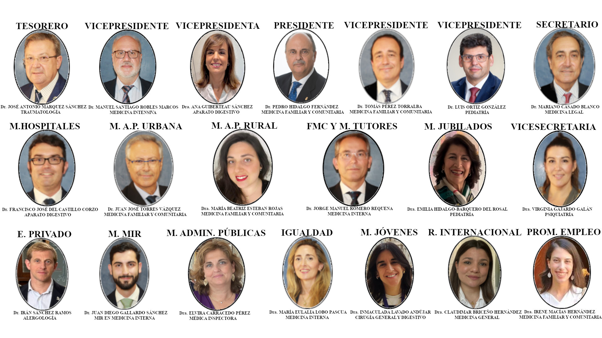 El Dr. Pedro Hidalgo renueva su mandato al frente del Colegio de Médicos de Badajoz