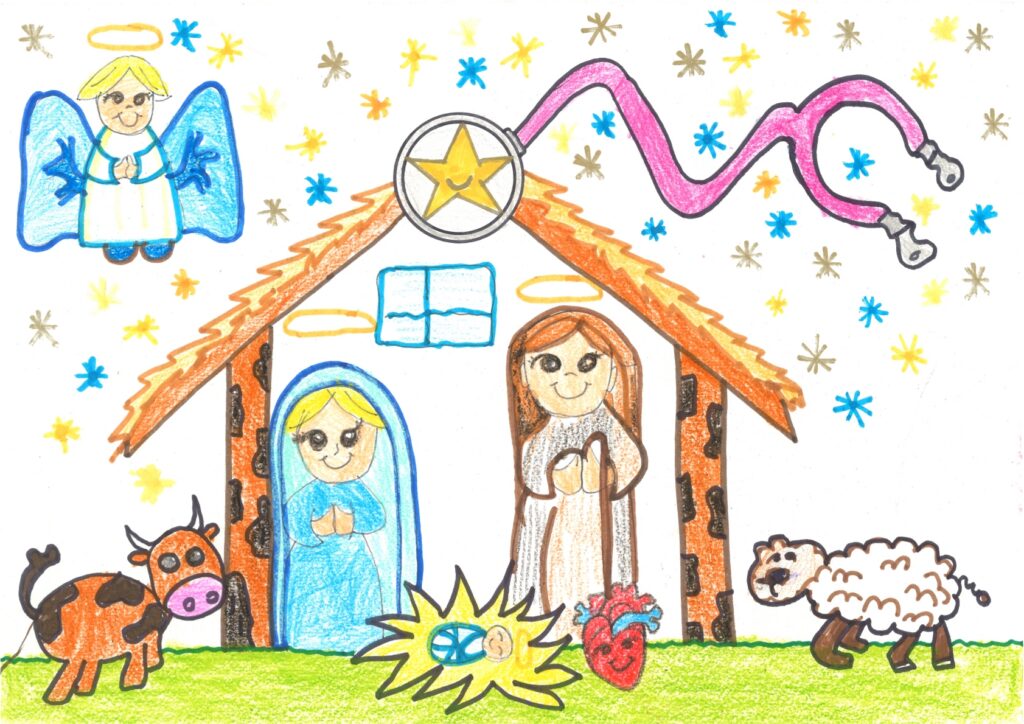 GANADORES XXI CONCURSO TARJETA DE NAVIDAD 2025 2 UN BELEN EN EL HOSPITAL 1