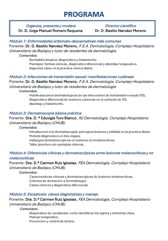 II CURSO ACTUALIZACIÓN DERMATOLOGÍA CLÍNICA Y PRÁCTICA 2 image 93