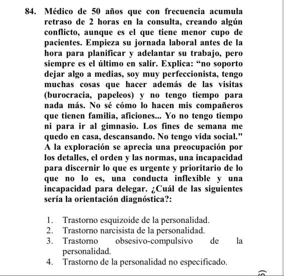 COMUNICADO PREGUNTA 84 – MIR 2024